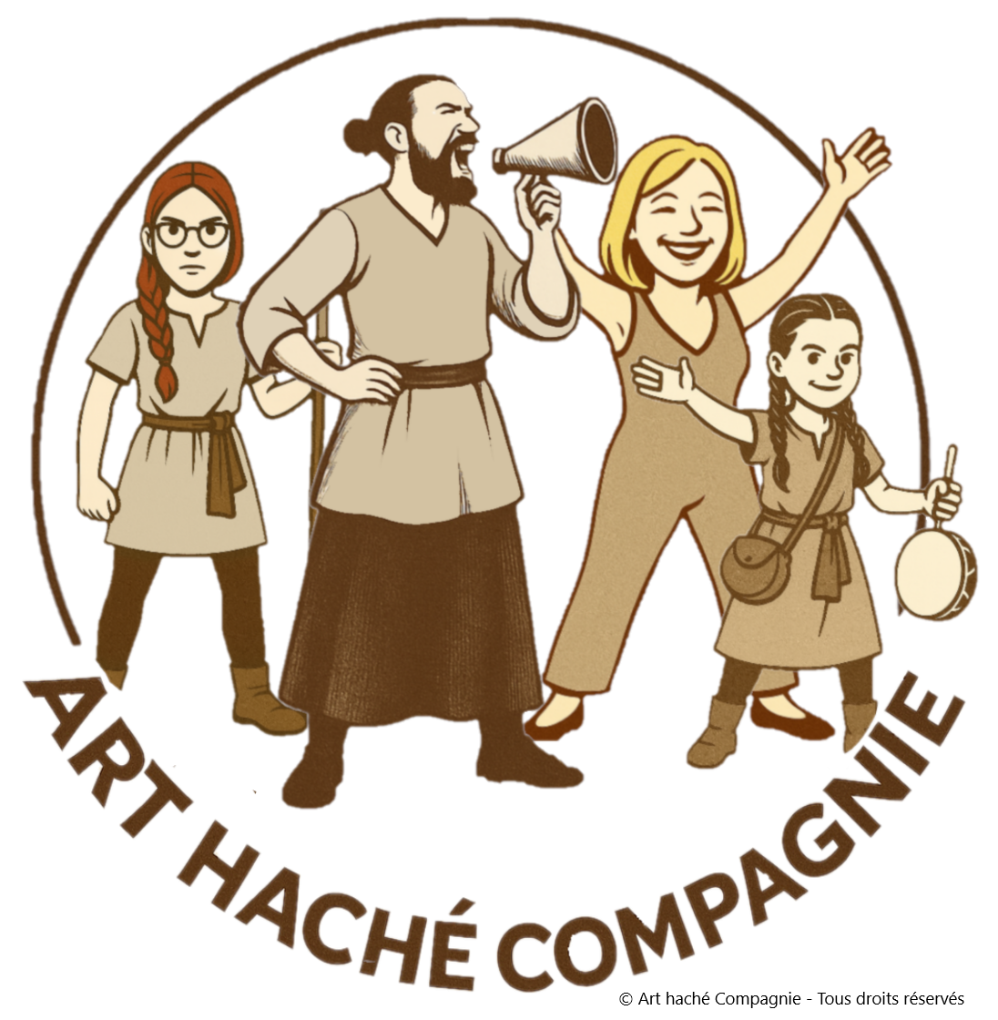 Logo Art haché Compagnie - Crieur public traditionnel