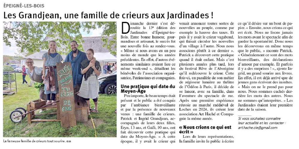 Article Renaissance avril 2025